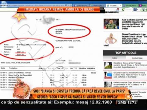 Noi speculaţii despre escapada Biancăi la Paris