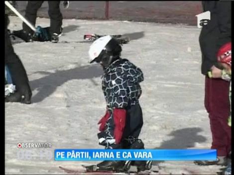 Temperaturile primăvăratice le-au stricat socotelile turiştilor şi hotelierilor