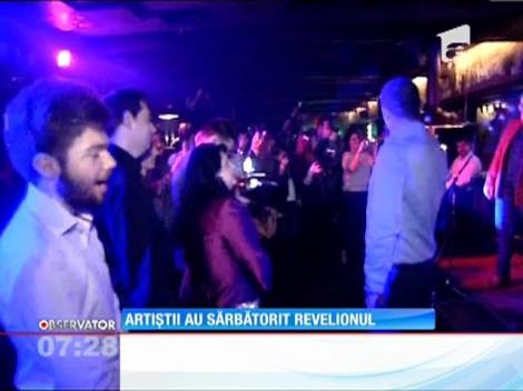 Artişii au sărbătorit revelionul