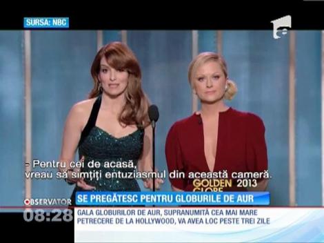 Ultimele pregătiri pentru Gala "Globurilor de aur"