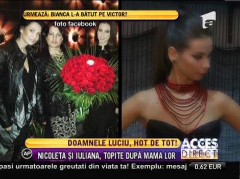 Iuliana şi Nicoleta Luciu şi-au sărbătorit mama cu mare fast.