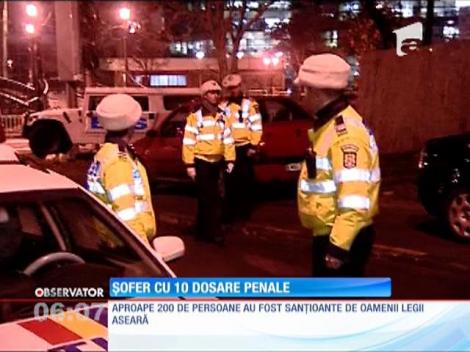 Şofer cu 10 dosare penale