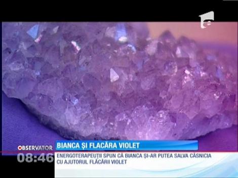 Energoterapeuţii spun că Bianca şi-ar putea salva căsnicia cu ajutorul flăcării violet