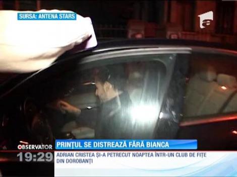 Adrian Cristea se distrează prin cluburi fără Bianca