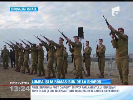 Lumea îşi ia rămas-bun de la Ariel Sharon