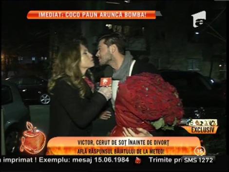 Victor Slav, cerut de soţ după divorţ: "O să mă mai gândesc!"