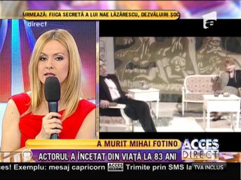 A murit Mihai Fotino