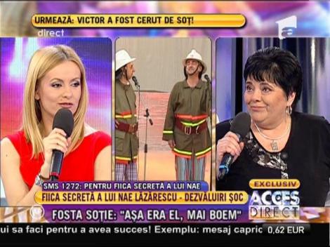 Fosta soţie a lui Nae Lăzărescu: "Divorţul nostru a fost o piesă de teatru"