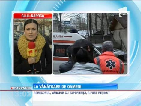 Un bărbat a tras cu puşca în vecini