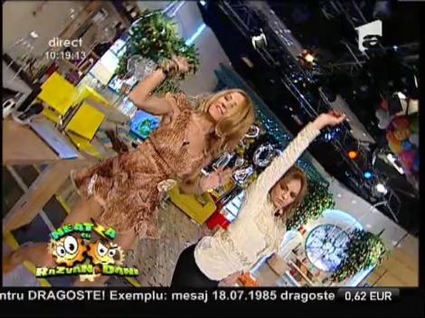 Alessia a încins atmosfera de Revelion. A cântat, la ”Neatza”, ”Hacker de sentimente”!