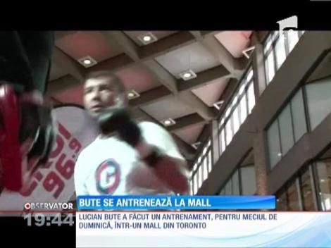 Lucian Bute s-a antrenat într-un mall din Canada
