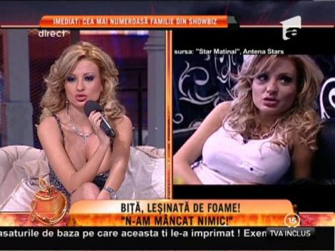 Denisa Biţă a leşinat în direct, la TV, din cauza infometării