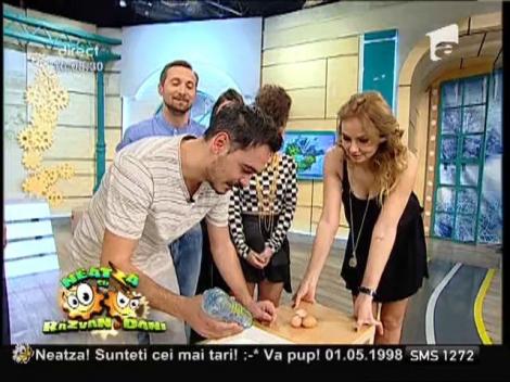 Ami, apariție inedită la ”Neatza”. Cântăreața a învățat cum să separe un gălbenuș de albuș!