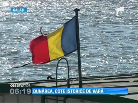 Dunărea înregistrează cote istorice, valabile mai degrabă pentru lunile de vară