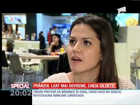 Special! Prânzul luat mai devreme, cheia siluetei