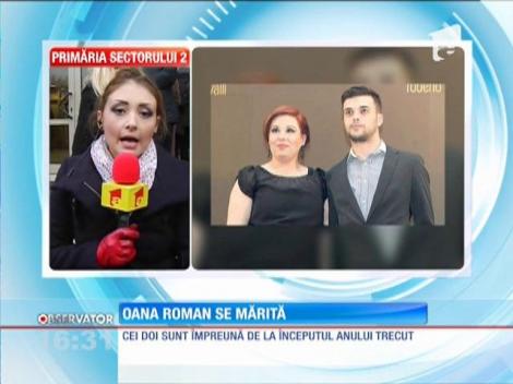 Oana Roman s-a căsătorit cu iubitul ei