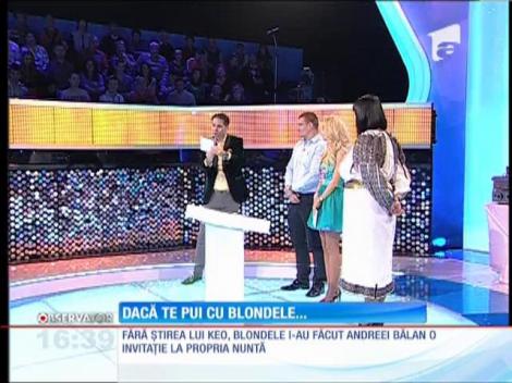 Blondele lui Dan Negru i-au făcut Andreei Bălan o invitaţie la propria nuntă!