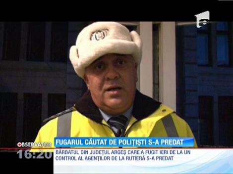 Cămătarul din Câmpulung căutat de poliţişti pentru că a condus fără permis s-a predat