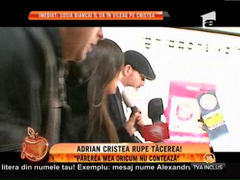 Adrian Cristea rupe tăcerea: ”Părerea mea nu contează!”
