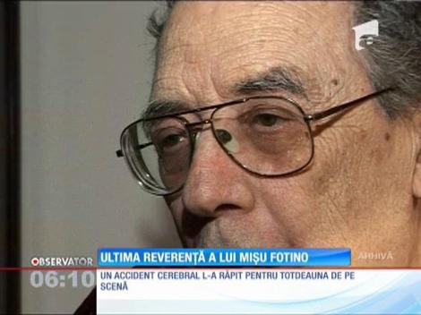 Mişu Fotino va fi înmormântat astăzi
