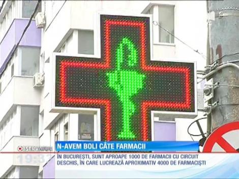 Aglomeraţie de farmacii în oraşe, nu şi în sate