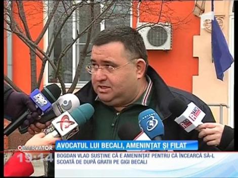 Avocatul lui Gigi Becali, ameninţat şi filat