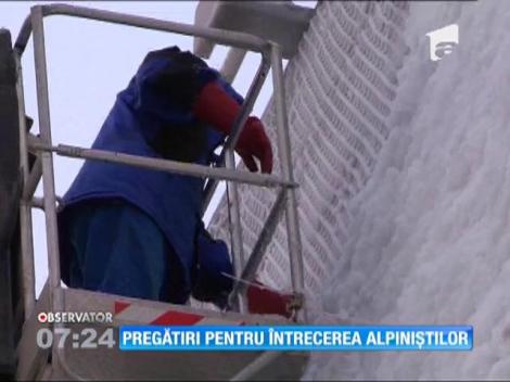 Pregatiri pentru Cupa Mondială de Escaladă pe Gheaţă