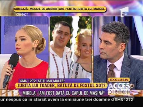 Iubita lui Marcel Toader, dată cu capul de maşină!