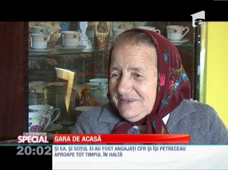 Special! O bătrână de 71 de ani locuieşte într-o fostă gară