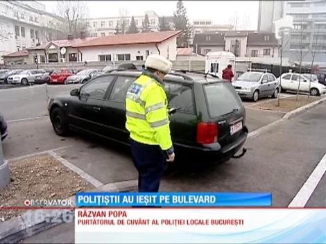 Razie de amploare a poliţiştilor din Capitală