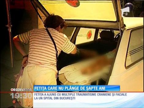 Amanda, fetiţa care nu plânge de 7 ani