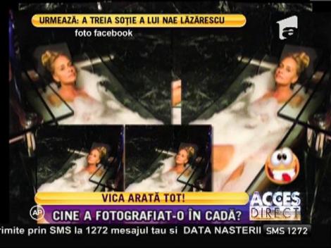 Vica Blochina s-a lăsat fotografiată dezbrăcată într-o cadă