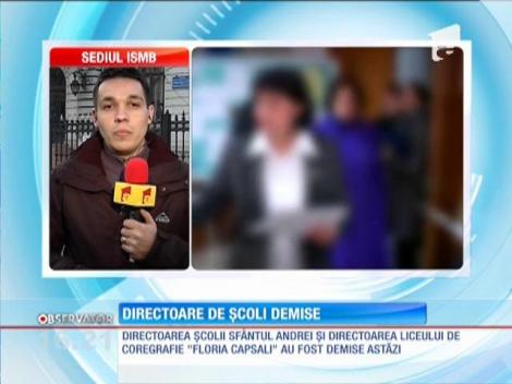 Două directoare de şcoli au fost demise de inspectoratul şcolar Bucureşti