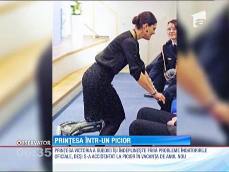 Prinţesa Suediei a intrat în rândul personalităţilor publice care au suferit un accident la schi