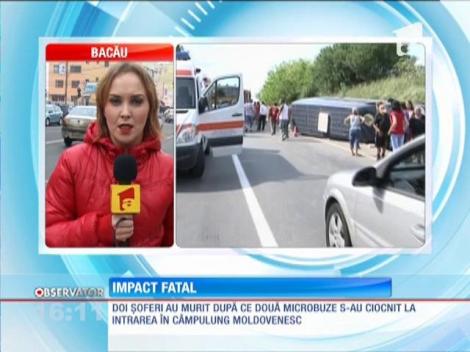Două microbuze s-au ciocnit la Câmpulung Moldovenesc