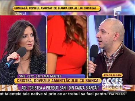 Cel mai bun prieten al lui Cristea: "Bianca şi Adi vorbeau codificat