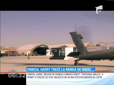 Prinţul Harry renunţă la viaţa de soldat, dar devine ofiţer de stat-major