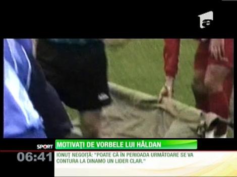 Dinamoviştii pregătesc returul motivaţi de vorbele lui Cătălin Hâldan