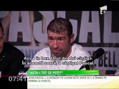 Jean Pascal l-a luat peste picior pe Lucian Bute