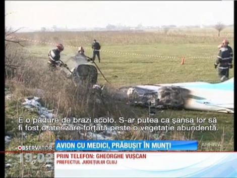 UPDATE! Un avion cu medici s-a prăbuşit în jud. Cluj. Aparatul de zbor era pilotat de Adrian Iovan