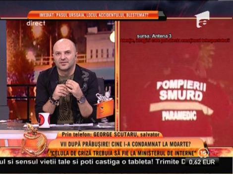 George Scutaru, salvator: "Am vazut imagini cutremuratoare"