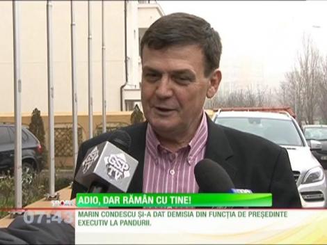 Marin Condescu de la Pandurii a renunţat la funcţia de şef al vicecampioanei