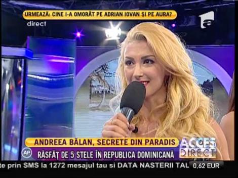 Andreea Bălan, răsfăţ de cinci stele în Rep. Dominicană