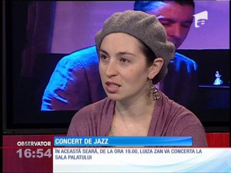 Luiza Zan, concert spectaculos de muzică jazz, la Sala Radio din Capitală