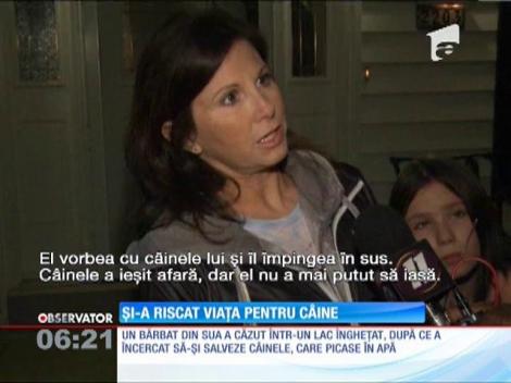 Şi-a riscat viaţa pentru câine