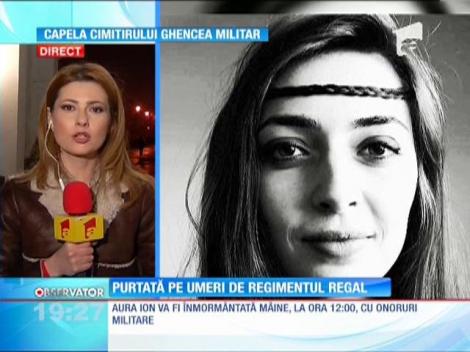 Aura Ion va fi purtată pe umeri de regimentul regal