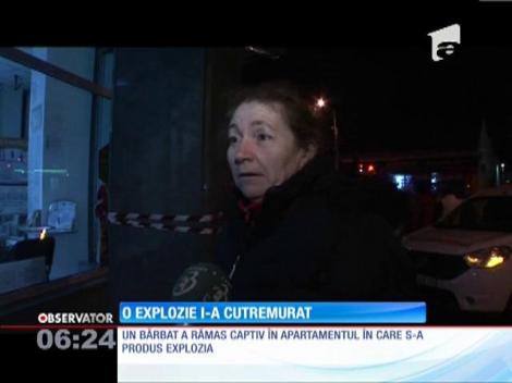 Apartament distrus de explozie