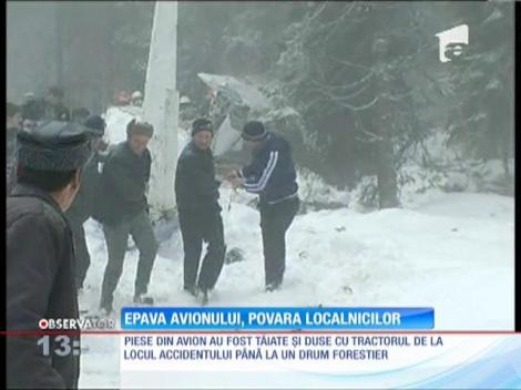 Rămăşiţele avionului vor ajunge în Capitală