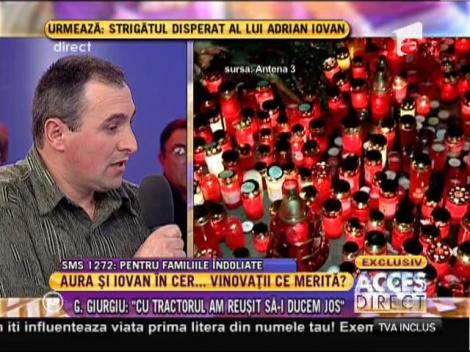 Gheorghe Giurgiu, unul dintre săteni: "Salvatorii erau total nepregătiţi. Cu tractorul am reuşit să ducem răniţii jos!"