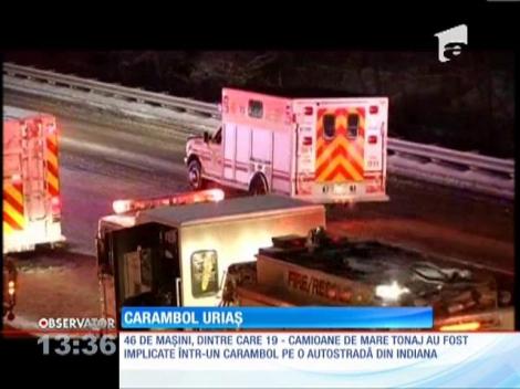 Carambol uriaş în statul american Indiana